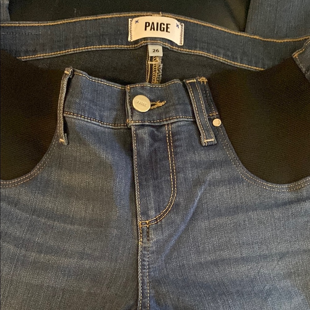 PAIGE Classic Indigo Jeans maternity
